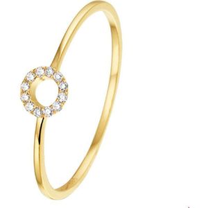 ring diamant 0.05ct h p1 14K geelgoud 4019069