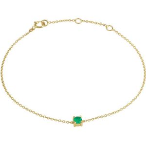 Geelgouden Armband smaragd 1 4022810