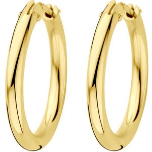 14K geelgoud oorringen 3 mm buis 4033267