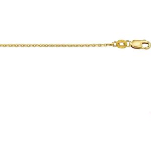 Geelgouden Collier anker gediamanteerd 1 4020505