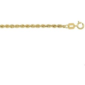 Geelgouden Collier koord 2 4008433 42 cm