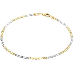 Bicolor Gouden Armband valkenoog 2 4208481 18 cm
