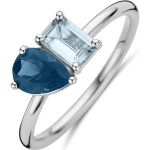 14K witgoud ring toi-et-moi sky blue topaas en london blue topaas 4106241 17