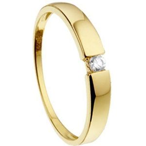 ring zirkonia 14K geelgoud 4016695