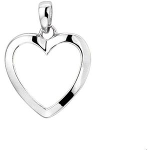 Zilver Gerhodineerde Hanger hart 1323763