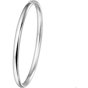 bangle scharnier ovale buis 4 x 60 mm 14K witgoud 4100470