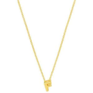 Geelgouden Collier letter F 1 4021507