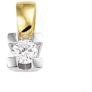 Bicolor Gouden Hanger diamant 0.10ct H SI 4208284
