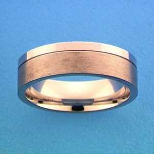 Zilver Gerhodineerde Ring A203/A308 - 6 mm - zonder steen 1315179 20.50 mm