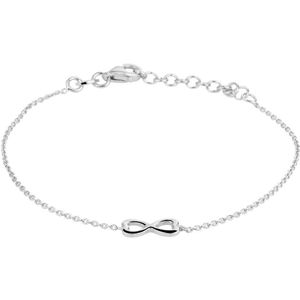 Zilver Gerhodineerde Armband infinity hartjes 1 1333278