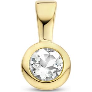 hanger met geboortesteen zilver verguld (geel) 2102851