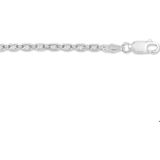 Zilveren Collier anker gediamanteerd 2 1015540 45 cm