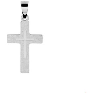 Zilver Gerhodineerde Hanger kruis 1330096