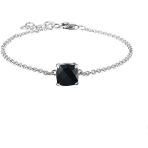 Zilver Gerhodineerde Armband onyx 2 1320816
