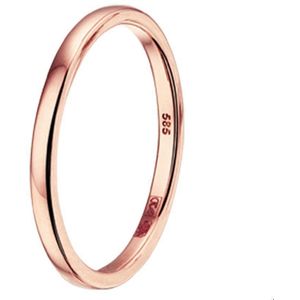 14K - Roségouden Aanschuifring - Smalle Ring voor Dames