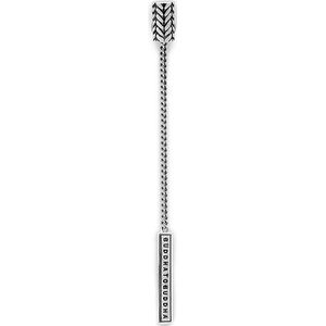 BUDDHA TO BUDDHA 414 One - Ellen Earhoop Silver Single Piece - Oorbel