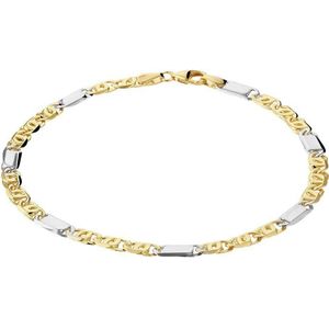 Bicolor Gouden Armband valkenoog 4 4208484 20 cm