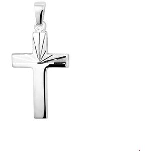 Zilveren Hanger kruis gediamanteerd 1020905