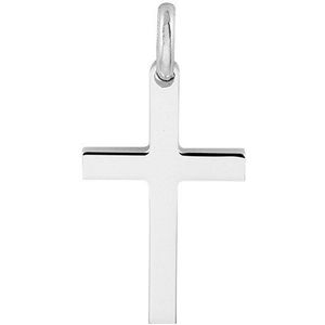 Zilver Gerhodineerde Hanger kruis 1330518