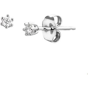 oorknoppen diamant 0.10ct (2x0.05ct) h si 14K witgoud 4104542