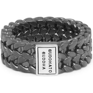 Buddha to Buddha - 193BRS 18 - Julius Ring Black Rhodium Silver - Ring