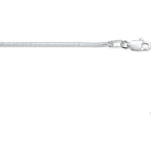Zilveren Collier slang achtzijdig 1 1008127 50 cm