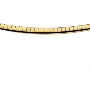 Geelgouden Collier omega bol 3 4011718 45 cm