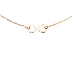 Zilver Rosé Verguld Collier infinity 1 2400860