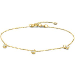 goud (geelgoud) armband zirkonia 16 - 17,5 - 19 cm 4024521