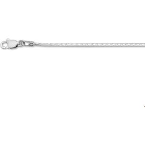 Zilver Gerhodineerde Collier slang achtzijdig 1 1302478 45 cm