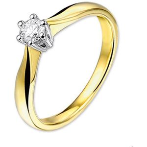 Bicolor Gouden Ring diamant 0.25ct H SI 4205215 17.00 mm (53)