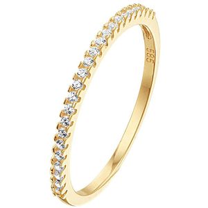 aanschuifring zirkonia 14K geelgoud 4023409