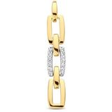 Bicolor Gouden Hanger schakel diamant 0.05ct H SI 4208684