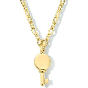 zilver verguld (geel) collier sleutel 41 + 4 cm 2101865