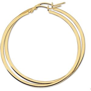 oorringen 2,0 mm vierkant 14K geelgoud 4013207