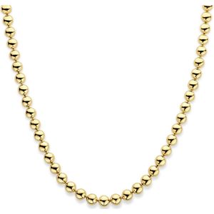 14K geelgoud collier bolletjes 10 mm 45 cm 4033156