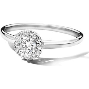Witgoud Palladium Ring made diamond 4600126 17.00 mm (53)
