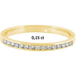 Geelgouden Ring diamant 0.15ct H SI 4023253 16.00 mm (50)