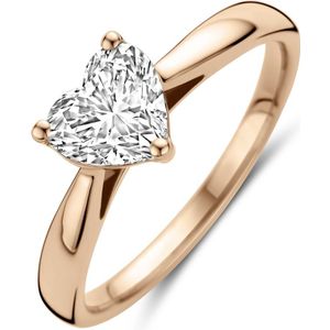 14K roségoud ring lab grown diamant 1.00ct h si 4401590 16.50