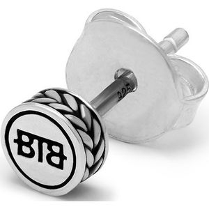 BUDDHA TO BUDDHA 417 One - Barbara Logo Earstud Silver Single Piece - Oorbel
