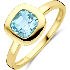 14K geelgoud ring sky blue topaas 4033667 18.50
