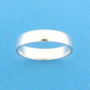 Witgouden Ring A414 - 4 mm - zonder steen 4104189 18.50 mm (58)