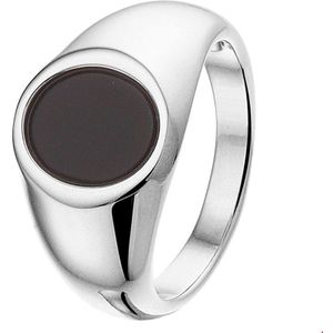 Zilver Gerhodineerde Ring onyx 1327880 17.25 mm (54)