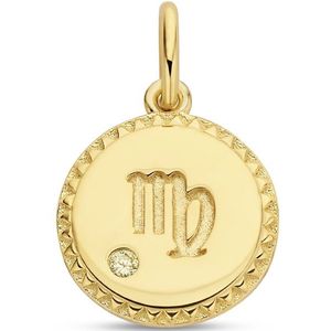 hanger sterrenbeeld zirkonia zilver verguld (geel) 2102535