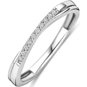Zilver Gerhodineerde ring zirkonia 1341238 16.50