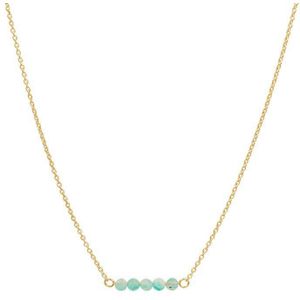 Geelgouden Collier turquoise 0 4023353