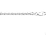 Zilveren Armband koord gediamanteerd 2 1002189 18 cm