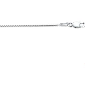 Zilveren Armband slang rond 0 1005331