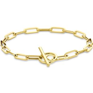 14K geelgoud armband kapittelslot 4 mm 18 cm 4034548