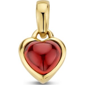 hanger hart granaat 14K geelgoud 4024781